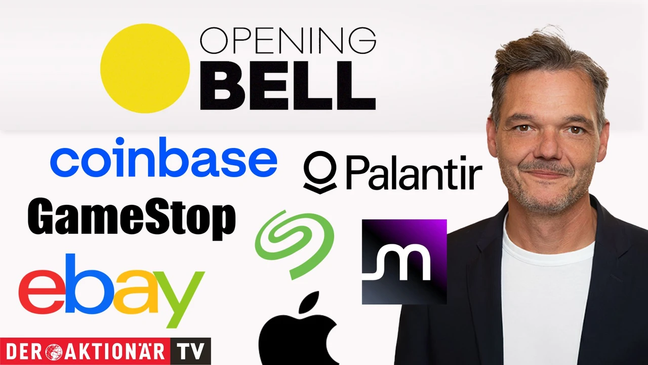 Opening Bell: Wall Street startet schwächer; Bitcoin, Coinbase, Apple, Micron Technology, Ebay, Seagate im Fokus