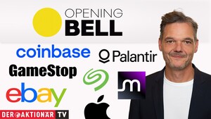 Opening Bell: Wall Street startet schwächer; Bitcoin, Coinbase, Apple, Micron Technology, Ebay, Seagate im Fokus 