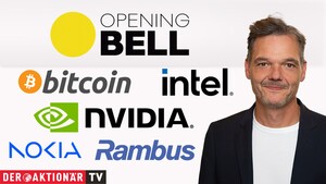 Opening Bell: Wall Street startet schwächer; Bitcoin, Qualcomm, Nvidia, Rambus, Intel im Fokus  