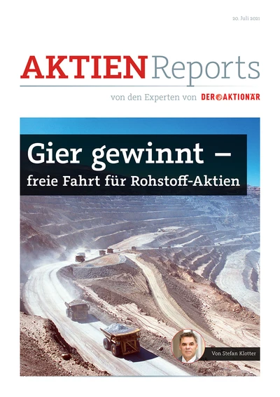 Gier gewinnt - freie Fahrt für Rohstoff-Aktien