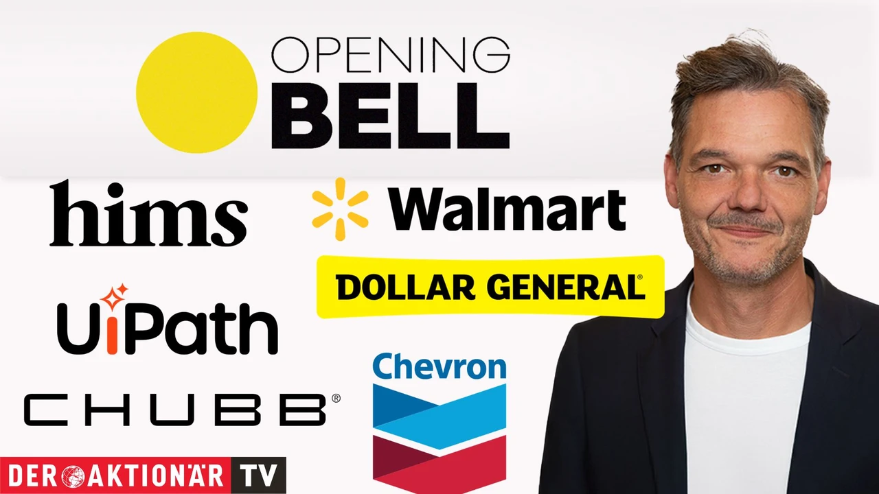 Opening Bell: Ölpreis‑Rally belastet Wall Street; Chevron, Walmart, Dollar General, UiPath, Chubb, Oracle im Fokus