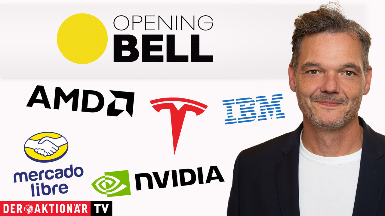 Opening Bell: Dow Jones kaum bewegt; Nvidia, AMD, IBM, Tesla, Mercadolibre, Super Micro im Fokus