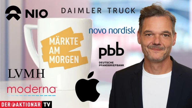 Märkte am Morgen: DAX freundlich erwartet ‑ Baidu, Nio, Apple, Moderna, Daimler Truck, Novo Nordisk, PBB, LVMH, ASML, Nordex