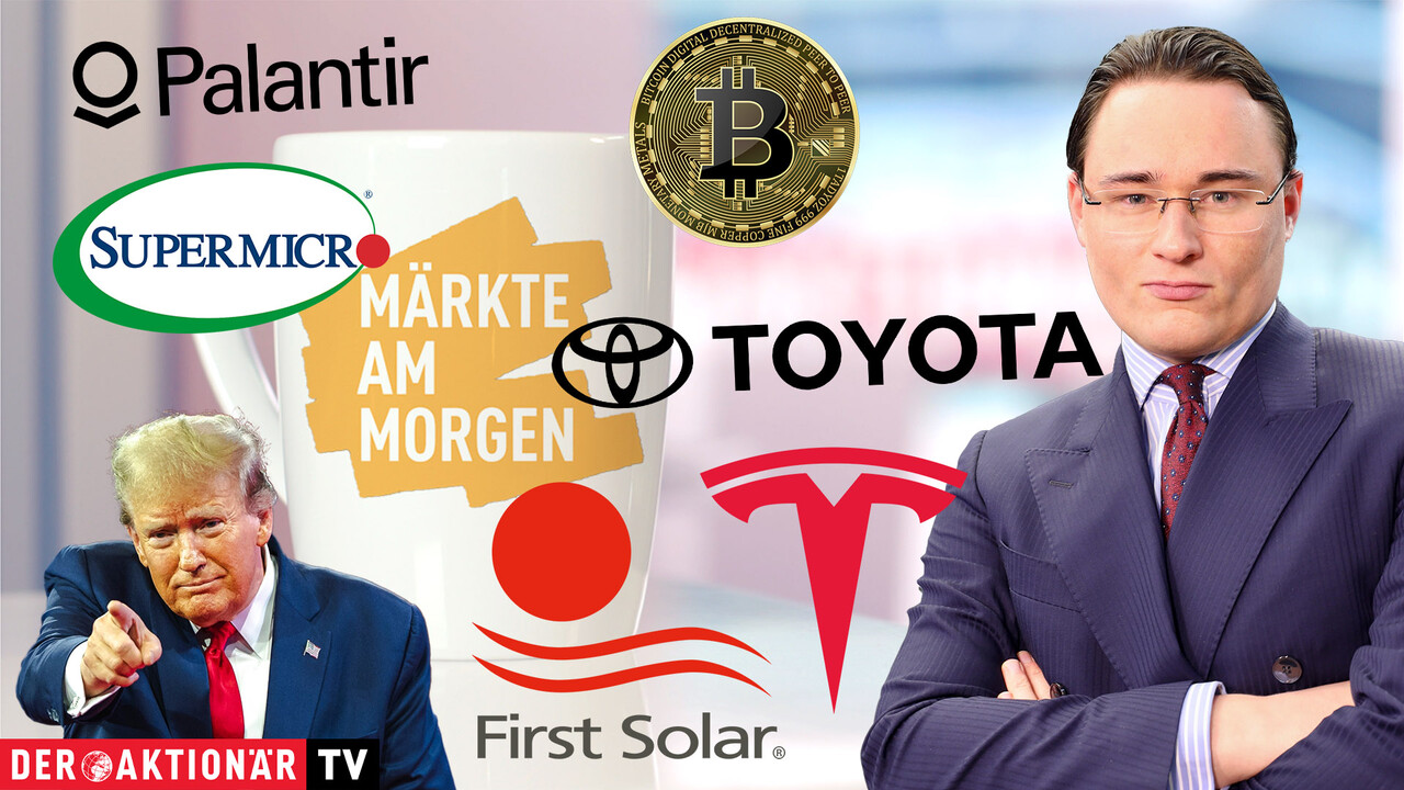 Märkte am Morgen: Stimmung euphorisch! Bitcoin Allzeithoch, Tesla, First Solar, Toyota, Super Micro, Palantir