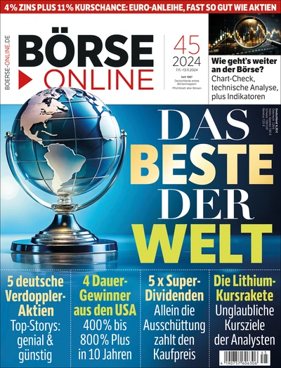 Die aktuelle Ausgabe von Börse Online: BÖRSE ONLINE 45/24