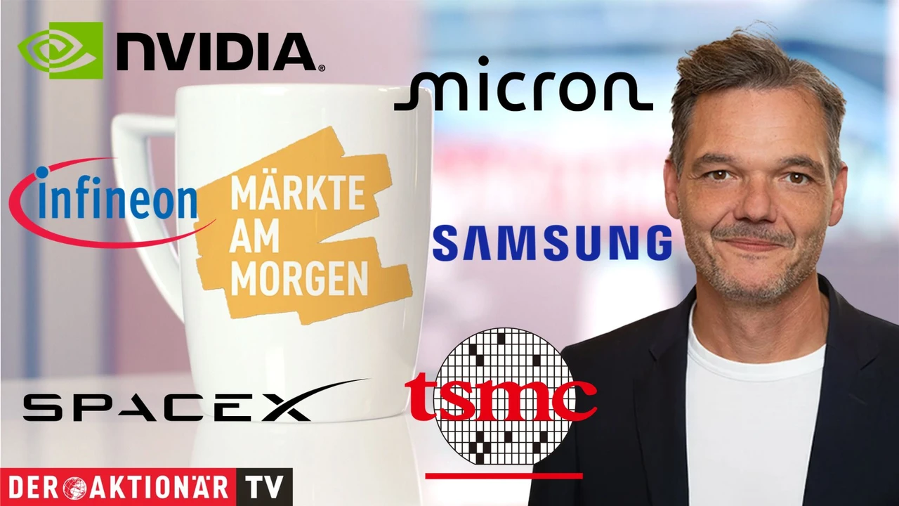 Märkte am Morgen: DAX kämpft mit 25.000‑Punkte‑Marke; US‑Zinsen, Brent, Micron, Nvidia, Samsung Electronics, TSMC, Südzucker, Rheinmetall, Micron Technology 