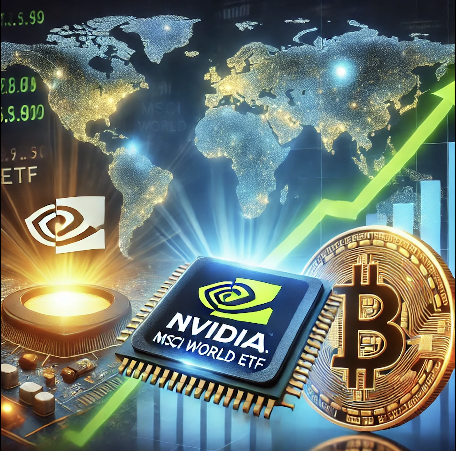 MSCI World ETF, Nvidia&#8209;Aktie, Bitcoin: DAS dürfen Anleger jetzt nicht verpassen (Foto: )