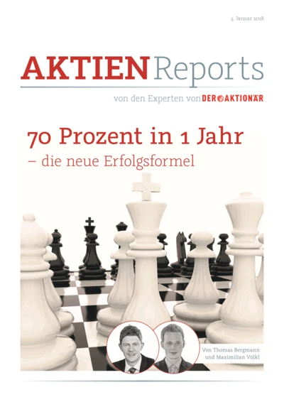 70 Prozent in 1 Jahr - die neue Erfolgsformel