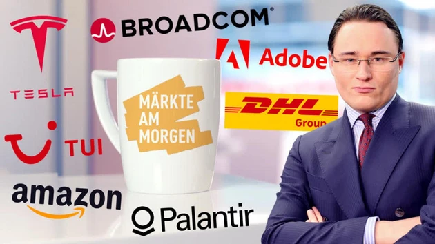 Märkte am Morgen: Tesla, Broadcom, Palantir, Amazon, Adobe, DHL Group, TUI