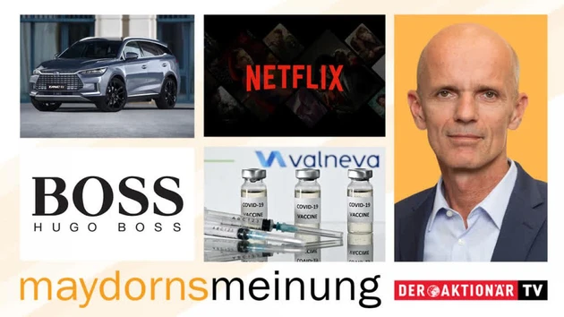 Maydorns Meinung: BioNTech, Valneva, Hugo Boss, Netflix, Tesla, BYD, Samsung SDI, Varta, JinkoSolar