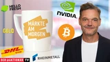 DAX: Märkte am Morgen: DAX beginnt neue Woche mit Verlusten; Bitcoin, Gold, Nvidia, Allianz, Bayer, Rheinmetall, HelloFresh, Deutsche Bank, DHL Group im Fokus