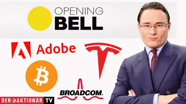 Opening Bell: Bitcoin, Tesla, Broadcom, Adobe