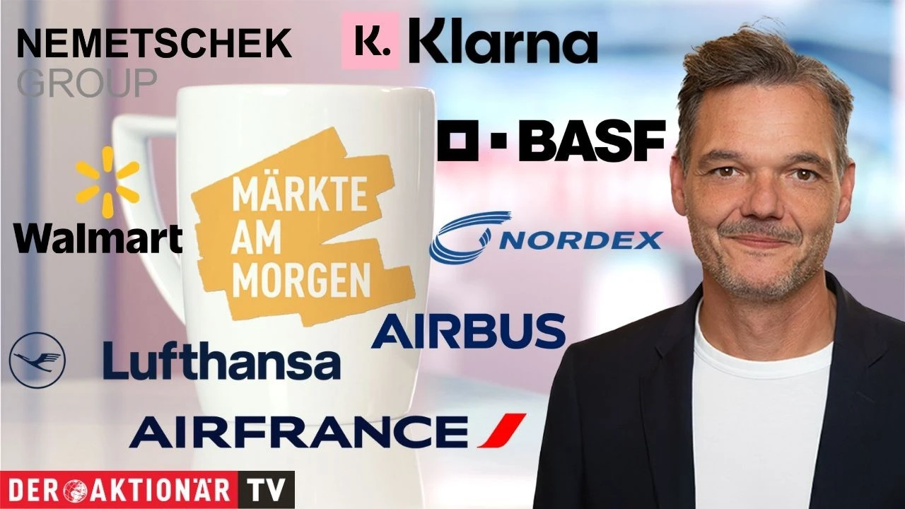 Märkte am Morgen: DAX behauptet 25.000‑Punkte‑Marke; Walmart, BASF, Dt. Lufthansa, Air France KLM, Klarna, Nemetschek, Nordex im Fokus