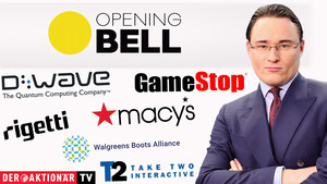 Opening Bell: US‑Inflationsdaten im Fokus; Take‑Two, GameStop, GM, Alphabet, Rigetti, D‑Wave, Apple, Walgreens, Alaska Air & Co 