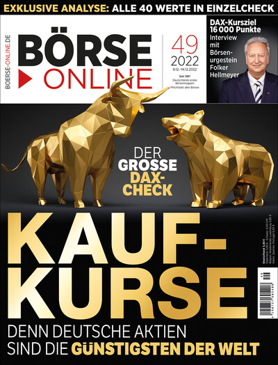 Die aktuelle Ausgabe von Börse Online: BÖRSE ONLINE 49/22
