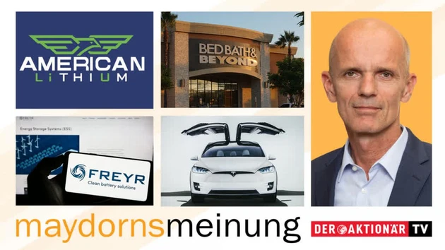 Maydorns Meinung: Tesla, Apple, Ørsted, SMA, Freyr, American Lithium, Bed Bath & Beyond, Robinhood