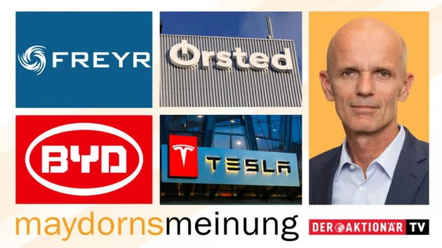 Maydorns Meinung: Tesla, BYD, SMA Solar, Encavis, Nordex, Ørsted, Freyr Battery, Leoni, Steinhoff