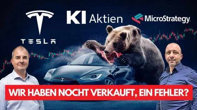 Tesla lieber verkaufen? Aktiensplit MicroStrategy, KI‑Aktien, Dow Jones in der Analyse