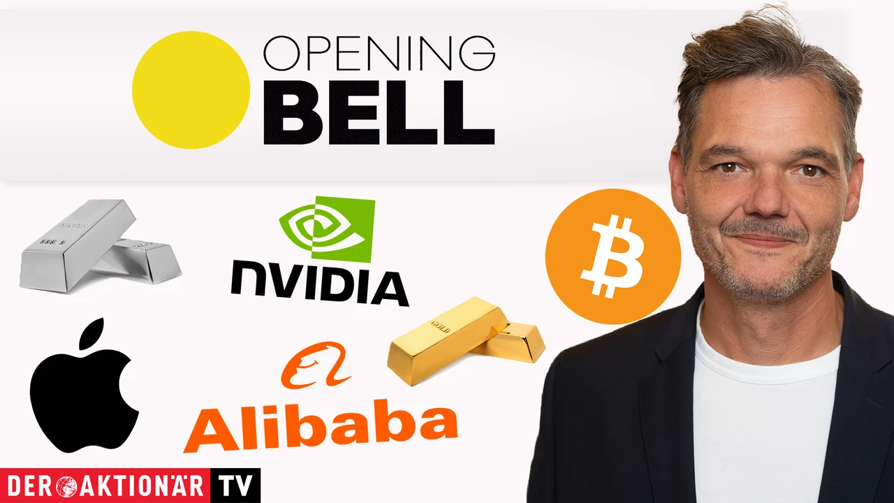 Opening Bell: Dow Jones verliert 500 Punkte; Bitcoin, Gold, Silber, Pan American Silver, Apple, Nvidia, Alibaba im Fokus