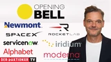 DJ Industrial Average: Opening Bell: Wall Street beginnt neue Woche mit Plus; Gold, Newmont, Alphabet, Rocket Lab, Iridium, SpaceX, Moderna, Service Now im Fokus