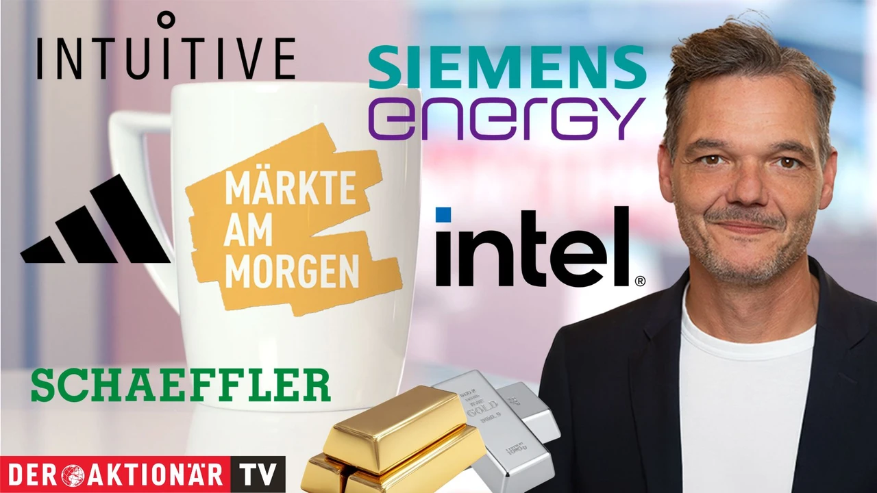 Märkte am Morgen: DAX startet mit kleinem Plus; Gold, Silber, Intel, Intuitive Surgical, Siemens Energy, Ionos, Schaeffler, Adidas im Fokus