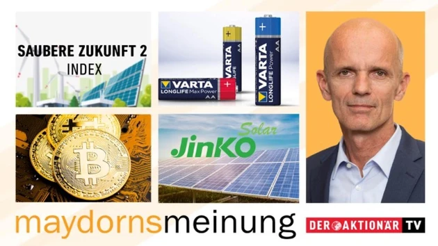 Maydorn: Apple, Bitcoin, Northern Data, Square, BYD, Samsung SDI, Varta, Jinko, Saubere Zukunft 2
