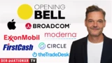 DJ Industrial Average: Opening Bell: Nahost‑Konflikt lastet auf Wall Street;  ExxonMobil, FirstCash, Apple, Moderna, Braodcom, Circle Internet, TheTradeDesk im Fokus