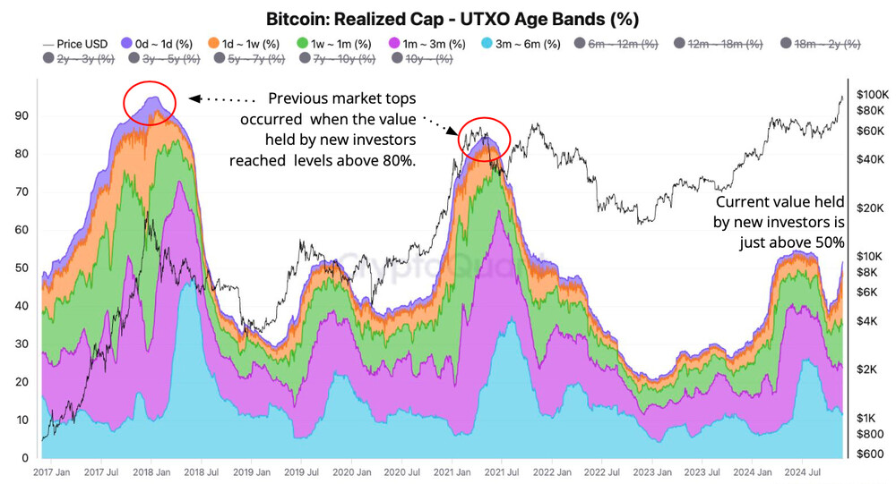 Bitcoin Haltedauerverteilung