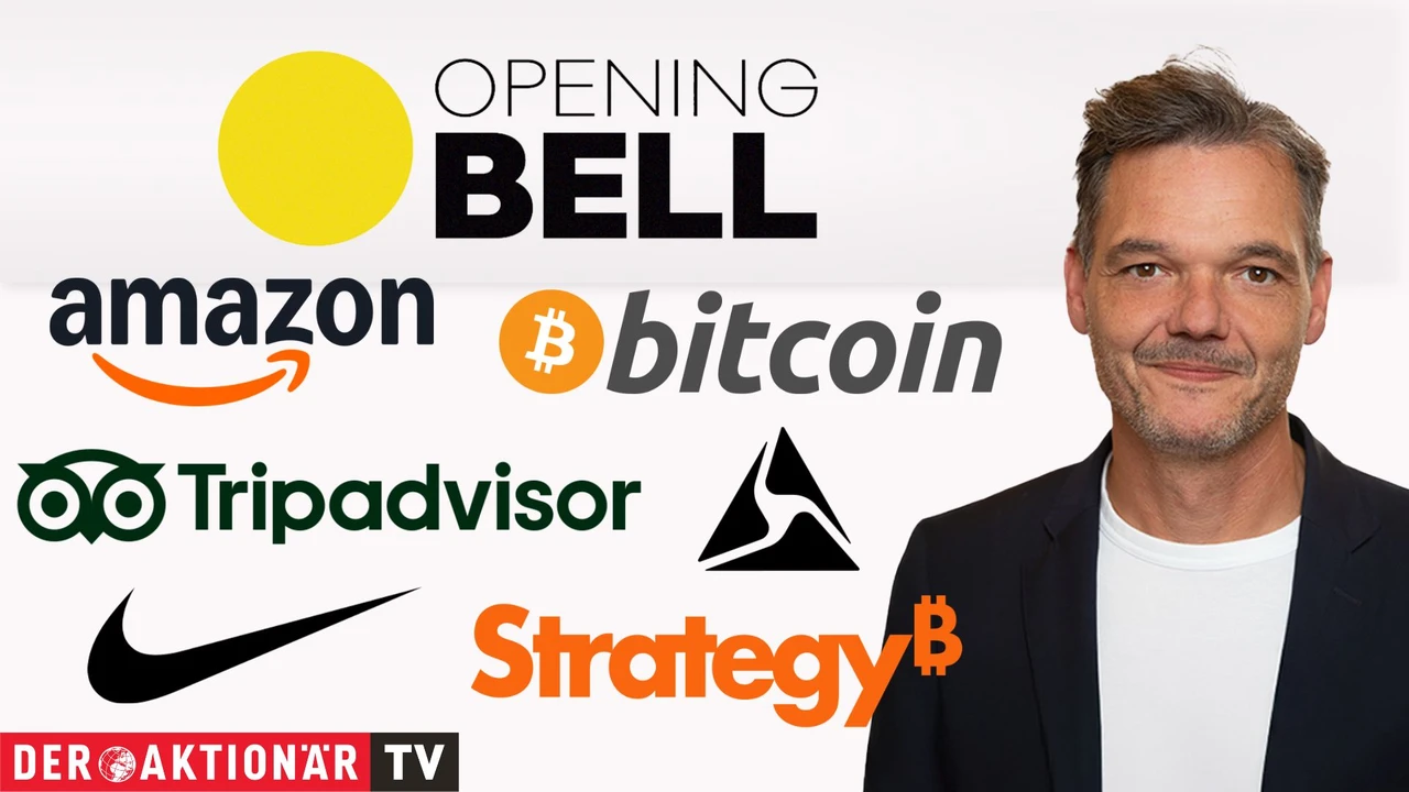 Opening Bell: Steigende Ölpreise belasten Wall Street; Gold, Bitcoin, Strategy, Amazon, Nike, Axon Enterprise, Carnival, Tripadvisor im Fokus