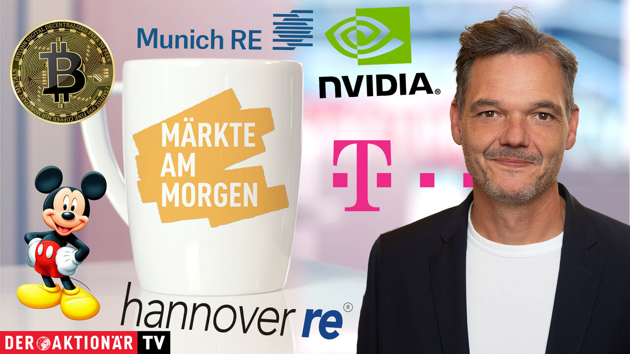 Märkte am Morgen: DAX setzt Erholung fort; Bitcoin, Nvidia, Disney, Hannover Rück, MunichRe, Allianz, Deutsche Telekom im Fokus