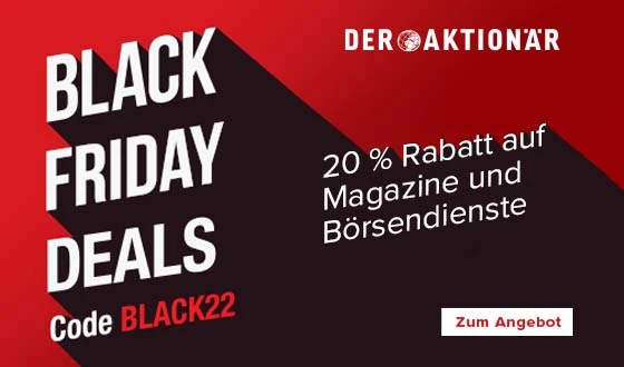 Mit Code Black22 satte 20 Prozent zum Black Friday sparen 