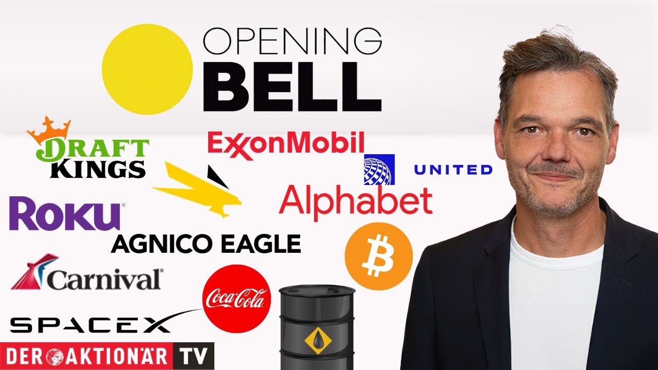 Opening Bell: Wall Street nach Iran-Abkommen im Aufwind; SpaceX, Exxon Mobil, Rko, Draft Kings, United Airlines, Micron Technology, Coca-Cola im Fokus