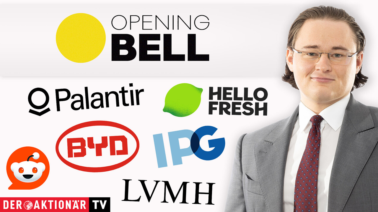 Opening Bell: Rekordjagd stagniert; HelloFresh, Nvidia, Palantir, Reddit, PayPal, BYD, LVMH, Interpublic