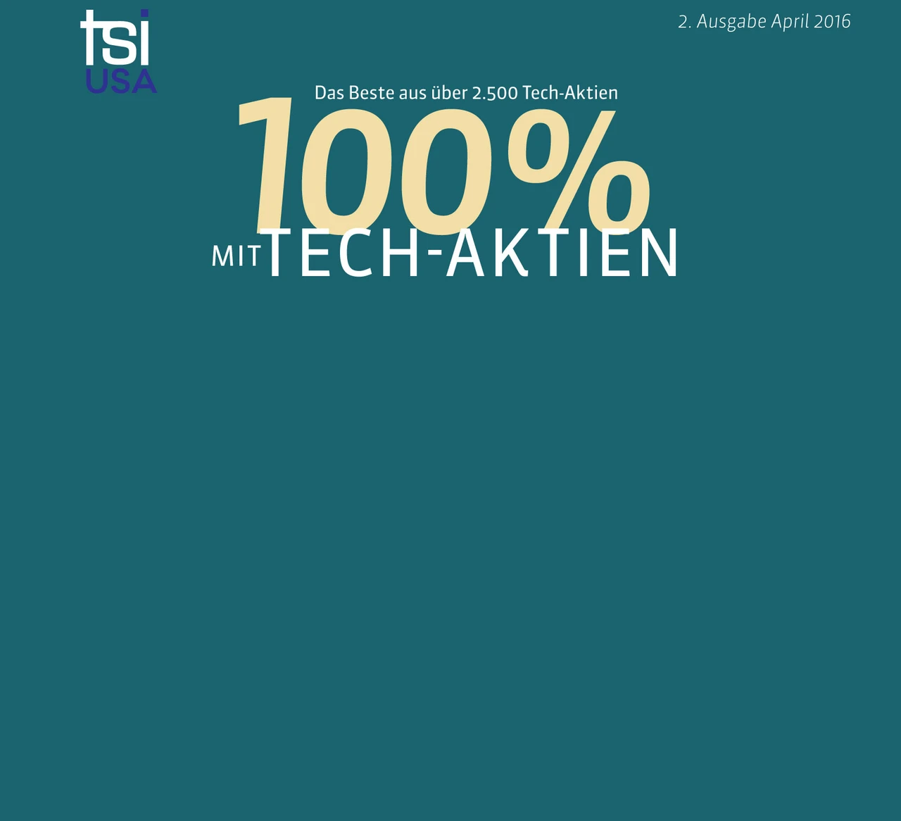 TSI-Nasdaq-Depot startet mit Gewinn + Top-Neuaufnahme + Chance auf 100 Prozent in 3 Jahren