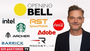 Opening Bell: Wall Street startet mit leichtem Minus; Intel, Barrick Mining, Coca-Cola, Adobe, Starbucks, Archer Aviation, AST Space Mobile, Rocket Labs im Fokus