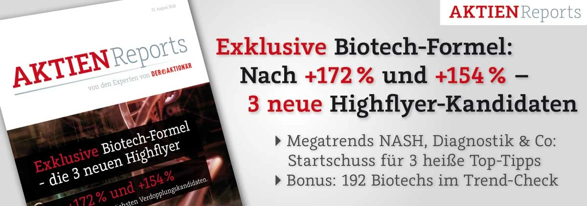 Exklusive Biotech-Formel – drei neue Highflyer