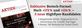 DAX: Exklusive Biotech‑Formel – drei neue Highflyer