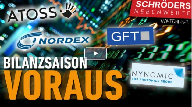 Schröders Nebenwerte‑Watchlist: Nynomic, ATOSS Software, GFT Technologies, Nordex – Zahlen im Fokus