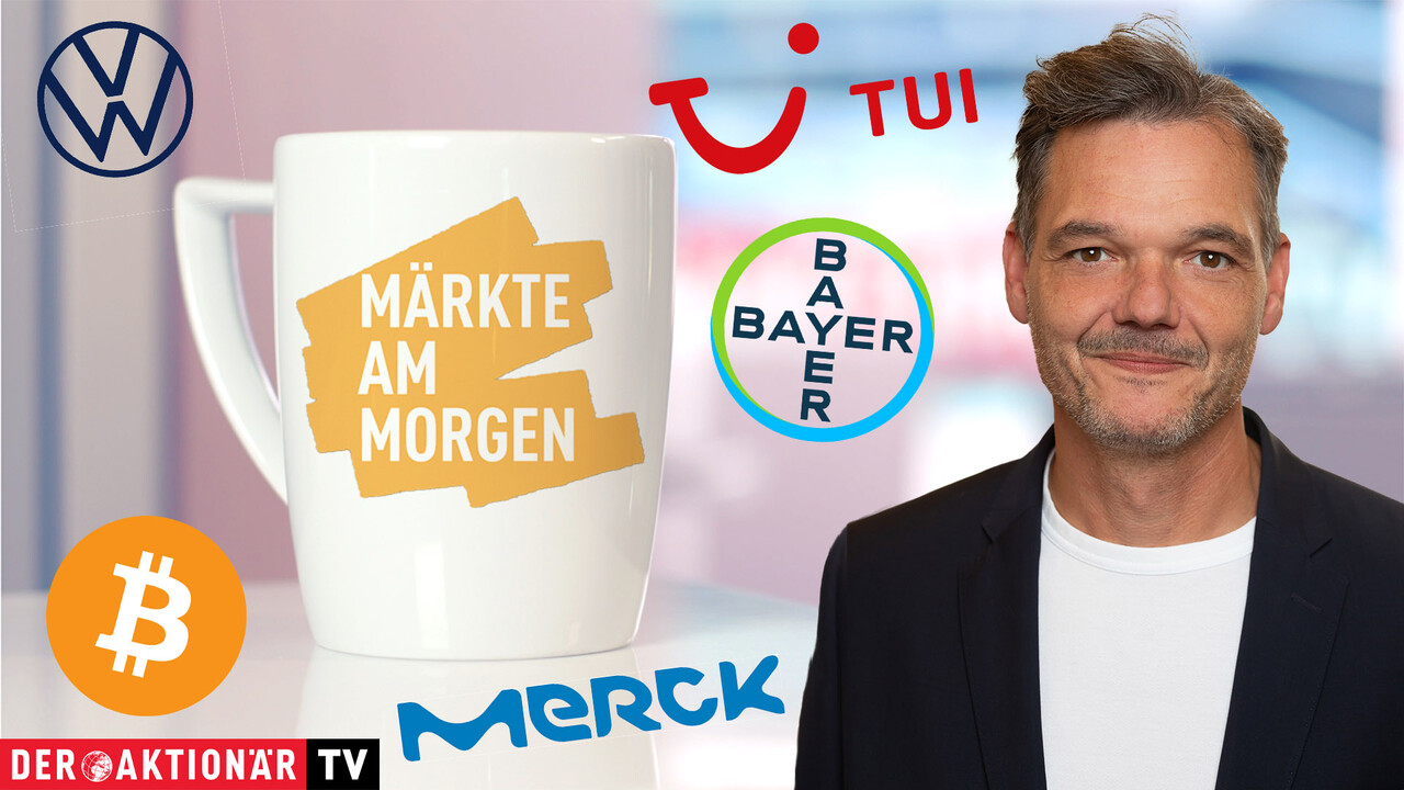 Märkte am Morgen: DAX setzt nach Rekordjagd zurück; Bitcoin, Gold, Bayer, Tui, Lufthansa, Merck, Volkswagen, Banco Santander im Fokus