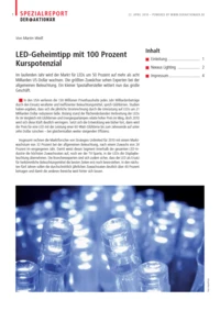 Brandheiß: LED-Geheimtipp vor Kursverdopplung