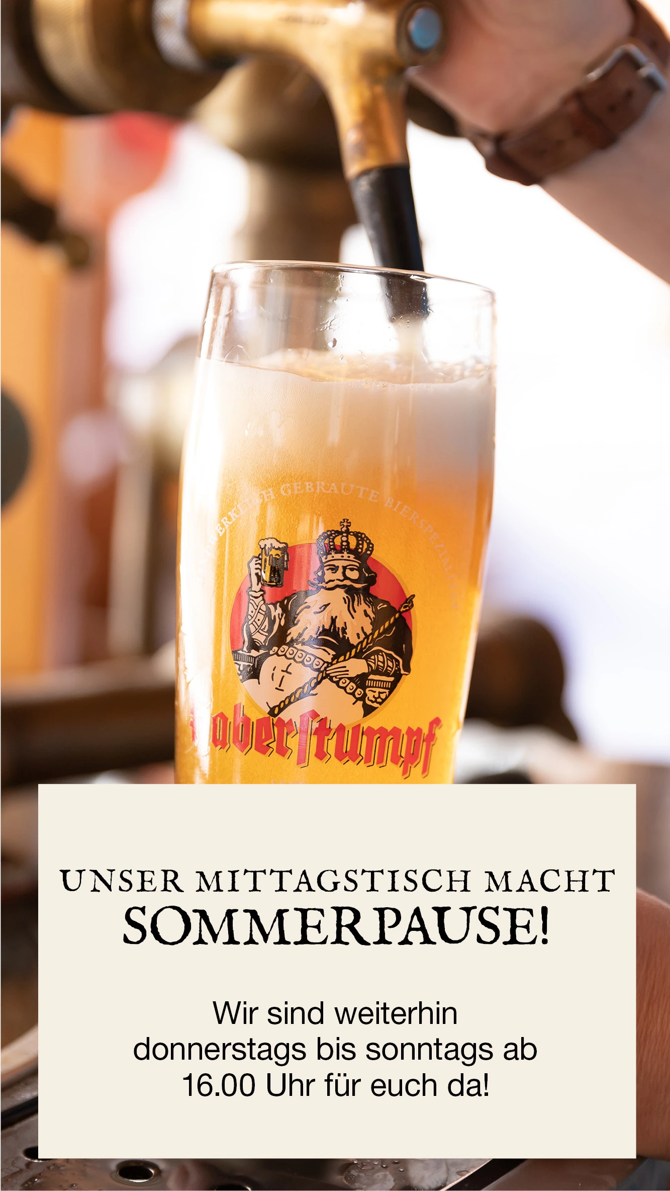 UNSER MITTAGSTISCH HAT SOMMERPAUSE