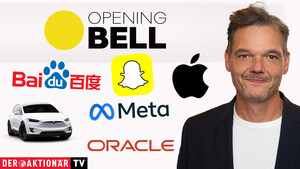 Opening Bell: Wall Street erneut im Plus; Tesla, Baidu, Apple, Meta, Snap, Oracle im Fokus  / Foto: bmag