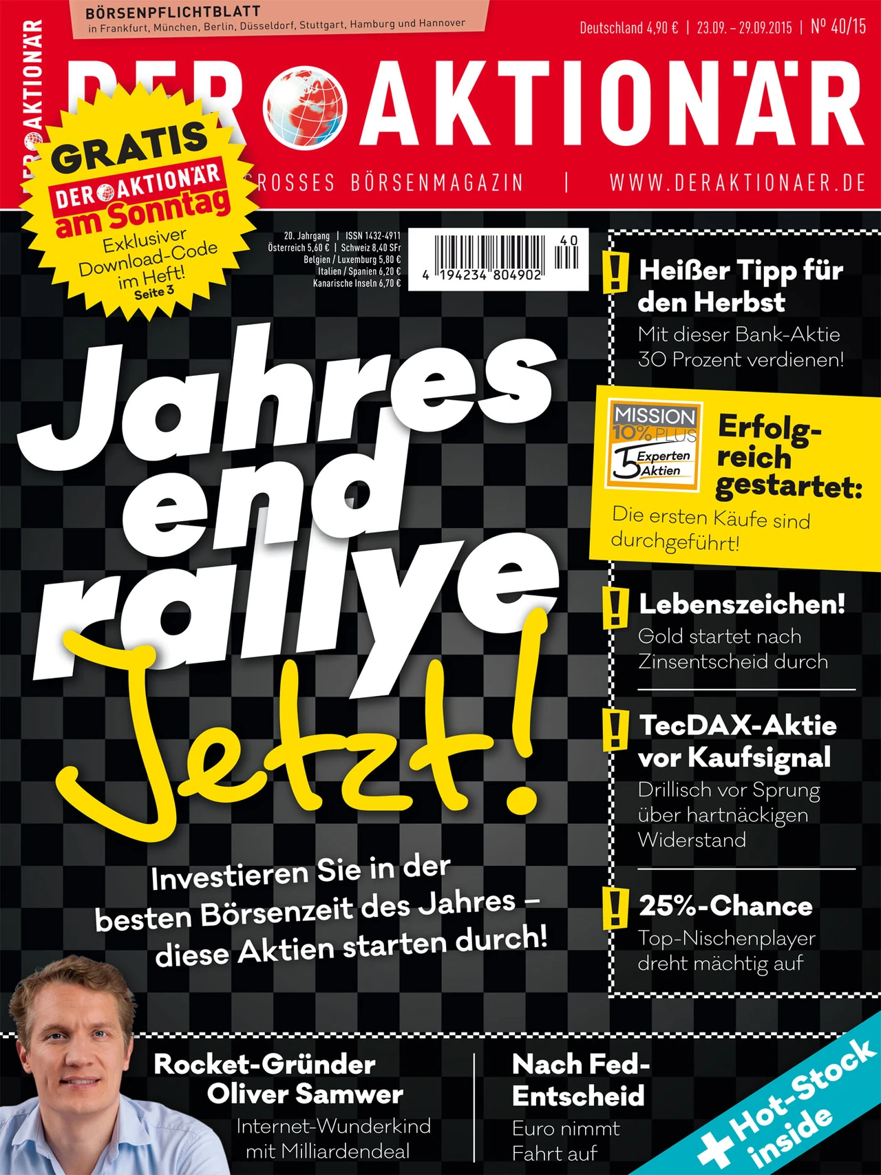 Jahresendrallye - Jetzt! +++ Investieren Sie in der besten Börsenzeit des Jahres +++ Diese Aktien starten durch +++ Heißer Tipp für den Herbst