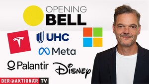 Opening Bell: Wall Street startet im Plus; UnitedHealth, Palantir, Disney, Tesla, Meta, Microsoft im Fokus 