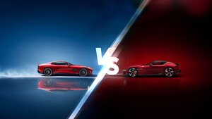 Ferrari vs. Aston Martin: Das Duell geht in die nächste Runde  / Foto: RaiDztor/Shutterstock; Ferrari/picture-alliance/dpa; Aston Martin/picture-alliance/dpa