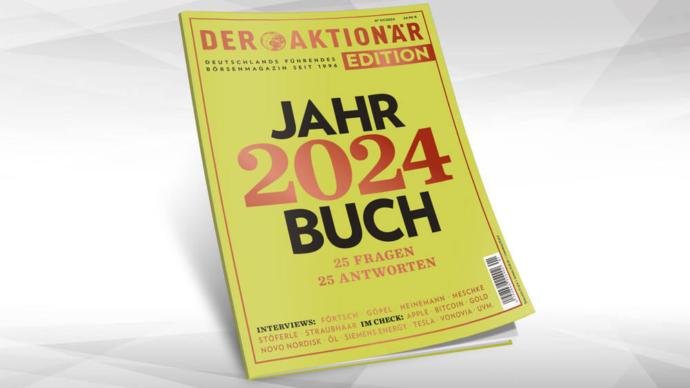 Das Jahrbuch 2024 von DER AKTIONÄR bringt auf 260 Seiten alles, was Sie an der Börse auf dem Schirm haben sollten.