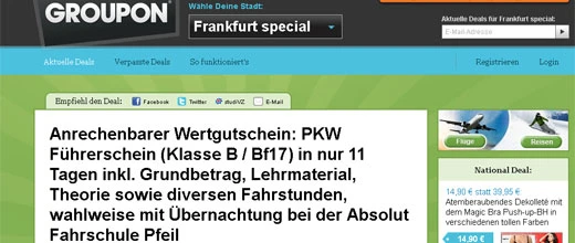 Groupon: Schnäppchenkurse nach Handelsschluss