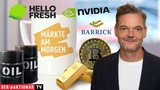 Bitcoin: Märkte am Morgen: Bitcoin, Öl, Gold, Barrick Gold, Nvidia, HelloFresh, Lufthansa, Renk, Kongsberg Gruppen