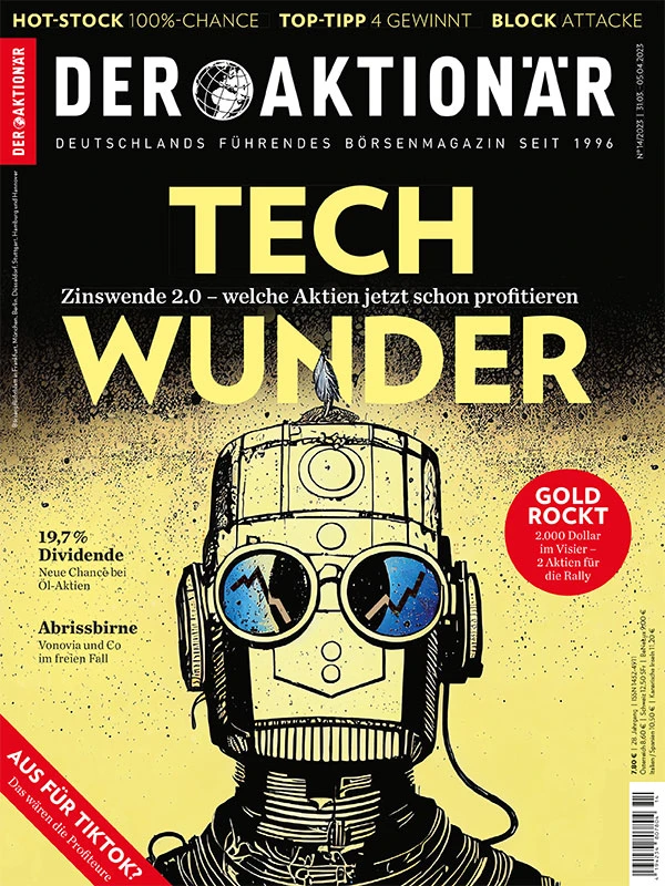 Was für eine Zinswende 2.0 spricht, warum gerade Tech-Aktien besonders davon profitieren dürften und mit welchen Tech-Wundern Sie schon jetzt Kasse machen, das lesen Sie in der neuen Ausgabe von DER AKTIONÄR. 