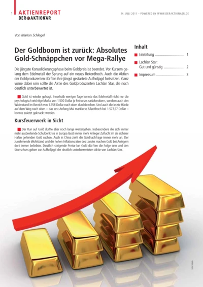 Der Goldboom ist zurück